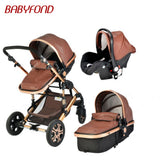High View PU Leather Luxury Strollers