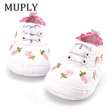 Floral Embroidered Soft  Girl Shoes