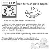 4pc/Set Washable  Baby Diaper