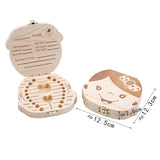 Baby Wood Tooth Box
