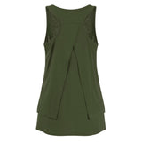 Maternity  Wrap Double Layer Sleeveless Blouse