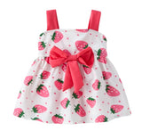 Lemon Print Newborn Infant Dresses