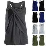 Maternity  Wrap Double Layer Sleeveless Blouse