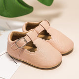 Stripe PU Leather Boy Girl Shoes