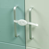 2 Pcs  Anti-pinch Safety Cabinet Door Lock