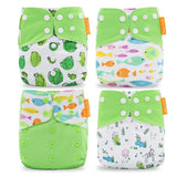 4pc/Set Washable  Baby Diaper