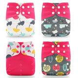 4pc/Set Washable  Baby Diaper