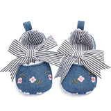 Floral Embroidered Soft  Girl Shoes