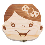 Baby Wood Tooth Box