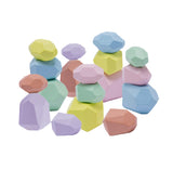 Wood Rainbow Stones Block  Toy