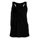 Maternity  Wrap Double Layer Sleeveless Blouse