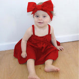 Newborn Bowknot Short Mini Dress