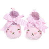 Floral Embroidered Soft  Girl Shoes
