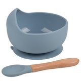 2 PCS/Set Silicone Baby Feeding Bowl