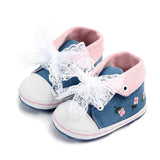 Floral Embroidered Soft  Girl Shoes
