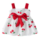 Lemon Print Newborn Infant Dresses