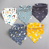 5Pcs/Set Baby Bibs  Towel