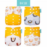 Baby Nappy 4pcs/set Diaper Cover