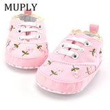 Floral Embroidered Soft  Girl Shoes