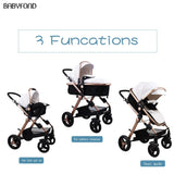 3 in 1 High Landscape Stroller
