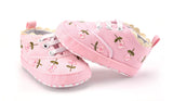 Floral Embroidered Soft  Girl Shoes
