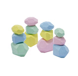 Wood Rainbow Stones Block  Toy