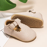 Stripe PU Leather Boy Girl Shoes