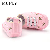 Floral Embroidered Soft  Girl Shoes