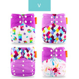 Baby Nappy 4pcs/set Diaper Cover