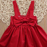 Newborn Bowknot Short Mini Dress