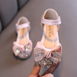 Leather Rhinestone  Princess   Shoes