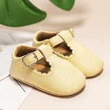 Stripe PU Leather Boy Girl Shoes