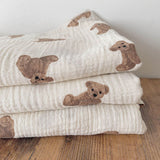 Bear Print Baby Blankets