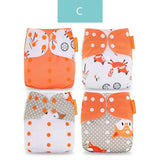 4pc/Set Washable  Baby Diaper