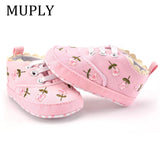 Floral Embroidered Soft  Girl Shoes
