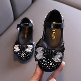 Leather Rhinestone  Princess   Shoes