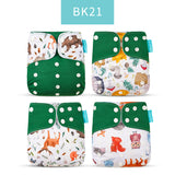 4pc/Set Washable  Baby Diaper
