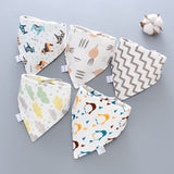 5Pcs/Set Baby Bibs  Towel