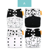 Baby Nappy 4pcs/set Diaper Cover