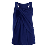 Maternity  Wrap Double Layer Sleeveless Blouse