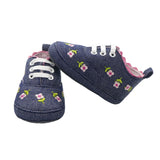 Floral Embroidered Soft  Girl Shoes