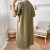 Pure Color Breastfeeding Dress