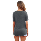 Women's Short Sleeve Crew Neck  T-Shirt
