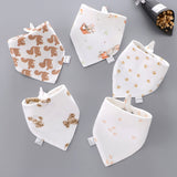 5Pcs/Set Baby Bibs  Towel