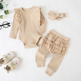 3 Pcs Baby Girl Outfit Set
