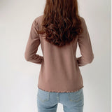 High-neck Breastfeeding Maternity Tops