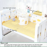 5 pcs Crib Bumper Bedding Set
