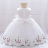 Flower Baptism Birthday Dress