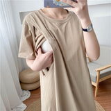 Pure Color Breastfeeding Dress