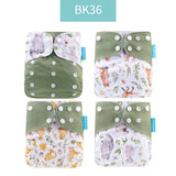 Baby Nappy 4pcs/set Diaper Cover
